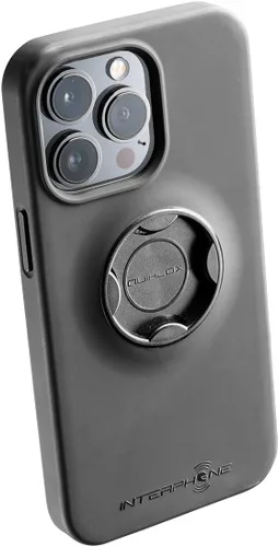 Vista 5 de Interphone, QUIKLOX - Funda para teléfono móvil iPhone 14 para motocicleta, bicicleta y automóvil, funda rígida universal impermeable con protección