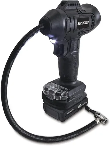 Vista 4 de North Tech Kit de inflado inalámbrico de 18 voltios de 160 PSI, tu solución todo en uno para inflar sin esfuerzo