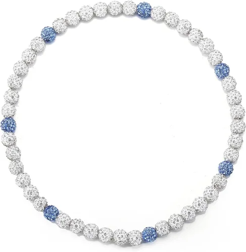 Vista 17 de Collar de Cadena de Béisbol con Perlas para Hombres, Regalos de Collar de Béisbol de la Colección Bling Ice para Niños, Collar de Accesorios