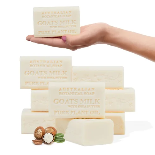 Vista 19 de Jabón de leche de cabra y miel de Manuka de Australian Botanical Soap de 6.6 OZ, barras triple molidas hechas con una base de jabón natural