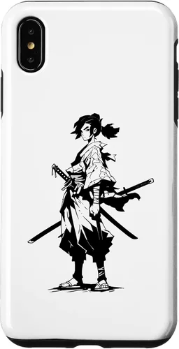 Vista 7 de Funda gráfica japonesa para iPhone 14 Kawaii Manga Samurai Anime Ninja