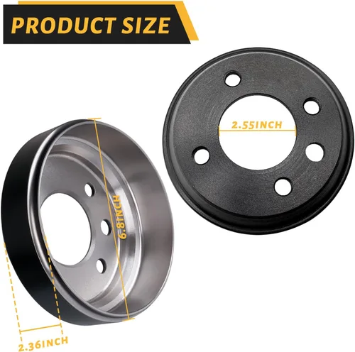 Vista 4 de CLUBRALLY Golf Cart Brake Drum/Hub Kit, Applicable to Yamaha G1, G22, G29 1978-Up Gas or Electric Golf Cart, OEM#JW8-G6521-00-00