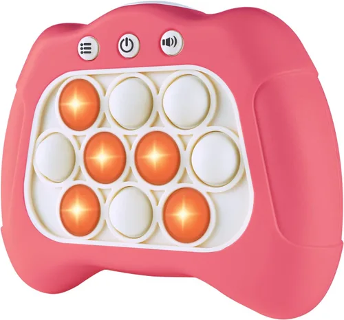 Vista 12 de Intoypad Pop The Target! Máquina de juego de mano de empuje de velocidad: un divertido juego multijugador para la familia. Juguete sensorial Fidget