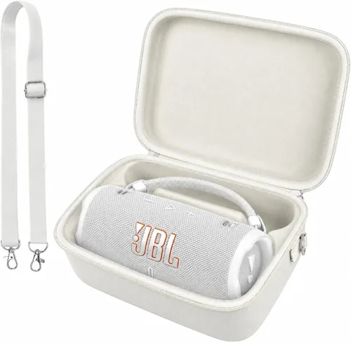 Vista 15 de Comecase - Funda rígida de viaje para JBL Charge 4/Charge 5 impermeable Bluetooth altavoz. Bolsa de almacenamiento para cargador y cable USB