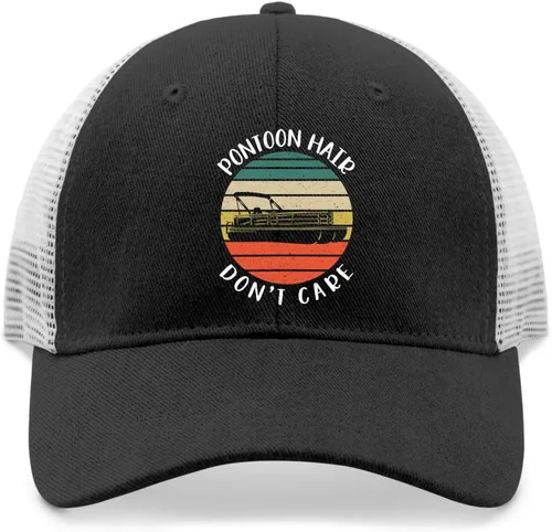 Vista 9 de devor Hats Pontoon Hair Don't Care Baseball Cap, Funny Baseball Caps for Women