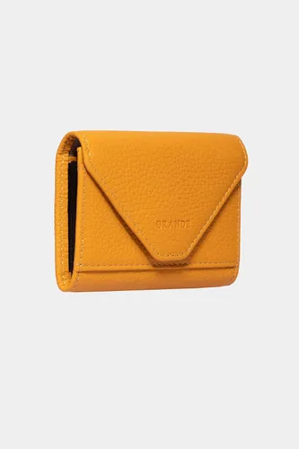 Vista 71 de grande Estuches para tarjetas 3639, Naranja, Tarjetero de cuero con cierre magnético, cartera pequeña de acordeón para mujer