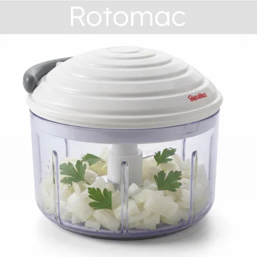 Vista 3 de Metaltex 251680 "Rotomac" - Cortador de verduras, blanco/transparente/negro