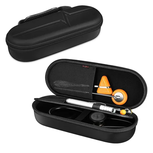 Vista 8 de Estuche para estetoscopio para 3M Littmann Classic III, Lightweight II S.E, Cardiology IV Diagnostic, estetoscopios MDF Acoustica - Bolsa