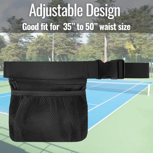 Vista 6 de Nebudo Soporte para pelota de tenis, pelotas de tenis de pickleball, accesorio de sujeción para mujeres, falda y hombre, bolsas de cadera
