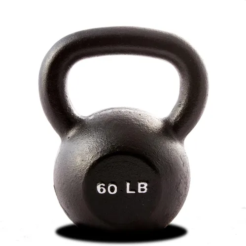 Vista 9 de Kettlebell Weights – 5lb to 80lb Cast Iron Kettlebells with Matte Black Finish – Full Body Strength Training & CrossFit Conditioning – Ideal for