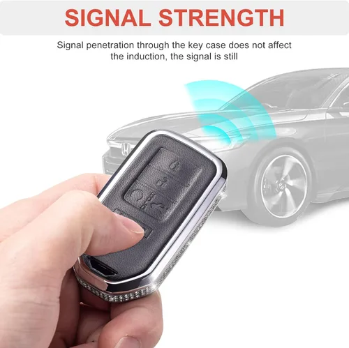 Vista 5 de Compatible con Honda Accord Civic CRV Pilot HRV Odyssey Ridgeline Passport Funda para Llavero