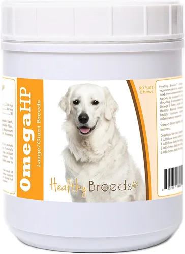 Vista 148 de Healthy Breeds Affenpinscher Omega HP - Masticables suaves para piel y pelaje, 60