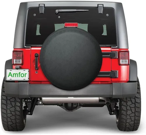 Vista 3 de Cubierta de neumático de repuesto de 28-29 pulgadas, ajuste universal para Jeep, SUV, RV, remolque, camión, impermeable, a prueba de polvo, cubierta