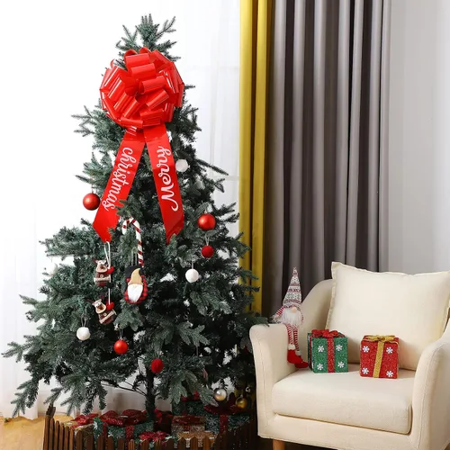 Vista 5 de Waydress Lazo grande para automóvil gigante de 20 pulgadas, lazo rojo grande de Navidad para envolver regalos, casas nuevas, gran presente