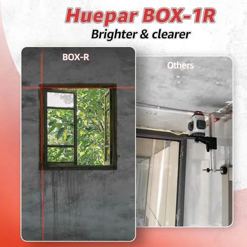 Vista 10 de Nivel láser con trípode, Huepar 150 pies Red autonivelante Lazer Niveles