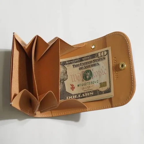 Vista 9 de COTOCUL Cartera pequeña para hombres y mujeres minimalista delgado tarjetero monedero hecho en Kioto, Japón, Negro -, Kurozankawa