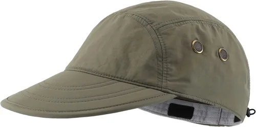 Vista 2 de Connectyle Gorra de protección solar UV para hombre, gorra de senderismo con solapa para el cuello, sombrero de pesca