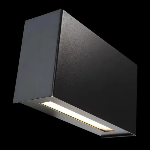 Vista 6 de WAC Lighting dweLED, aplique de pared LED Blok de 12 pulgadas 2700 K en negro