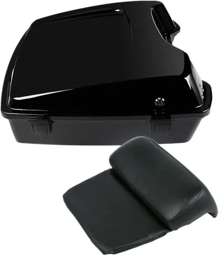 Vista 2 de TCMT Razor - Caja de maletero de motocicleta para Harley Touring 1997-2013 Road King Road Glide Street Glide Electra Glide Pack Trunk
