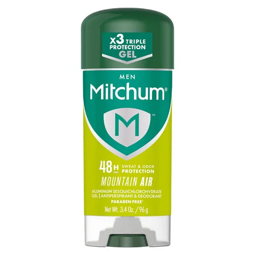 Vista 7 de Mitchum Desodorante antitranspirante en barra para hombres, gel de defensa triple contra olores, 48 horas de protección, probado por dermatólogos