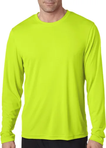 Vista 2 de Hanes Camiseta de manga larga para hombre Cool DRI Performance (482L)