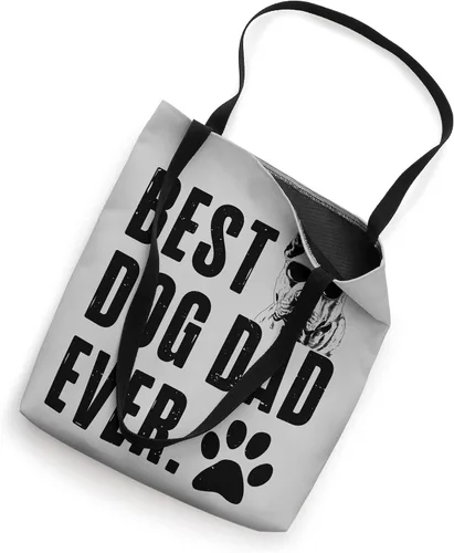 Vista 2 de Dogo Argentino Daddy Dad Best Dog Dad Ever Men Tote Bag