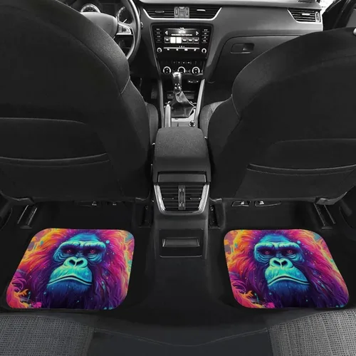 Vista 4 de Juego de 4 alfombrillas estéticas para automóvil, diseño moderno y fresco, para todo tipo de clima, para camión, SUV, minivanes, para hombre y mujer