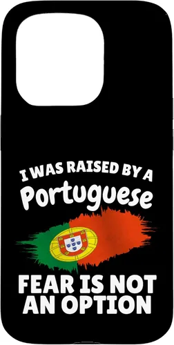 Vista 14 de I was Raised by a Portuguese Portugal Flag Gift Son Daughter Case for iPhone 16