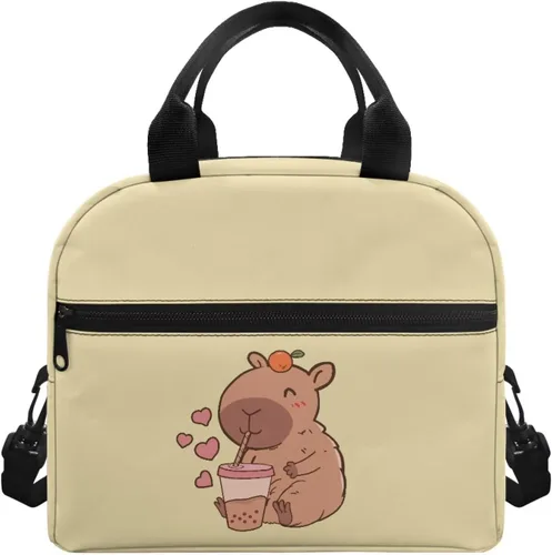 Vista 26 de doginthehole Bolsa de almuerzo portátil de teñido anudado azul, bolsa de almuerzo, organizador reutilizable, hielera para adultos, al aire libre