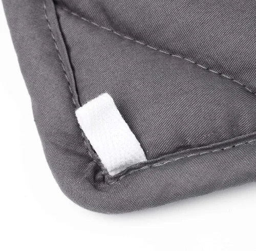 Vista 5 de Waowoo - Manta con peso (4 libras, 36 x 48 pulgadas) para un sueño reparador, material premium con cuentas de vidrio (gris oscuro)