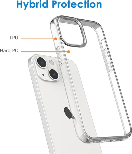 Vista 3 de JETech Paquete de protector de pantalla para iPhone 13 mini de 5.4 pulgadas con protector de lente de cámara y funda antigolpes