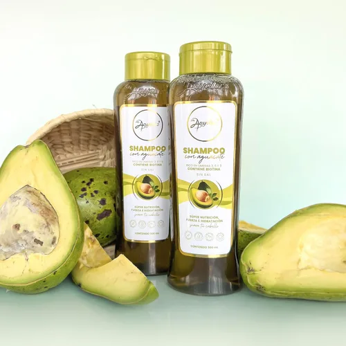 Vista 8 de ANYELUZ Champú hidratante de aguacate, enriquecido con Omega 3, 6, 9 y biotina, repara y protege las fibras capilares dañadas, mejora el brillo