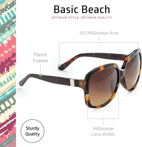 Vista 3 de OPTIMUM OPTICAL Gafas de sol protectoras UV atemporales para hombres y mujeres