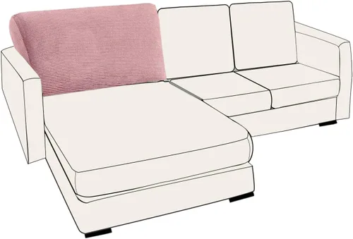 Vista 106 de UNBBRRL Fundas de cojín de asiento para sofá, elásticas, funda de cojín individual para sofá, fundas de cojín para sofá, fundas de héroe protegen