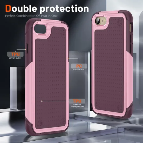 Vista 169 de Jeylly Funda para iPhone SE/Funda para iPhone 5S, Exterior de Plástico Duro que Absorbe Golpes + Interior de Silicona de Goma Defensor contra