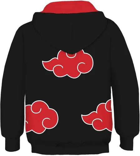 Vista 2 de ValorSoul Sudadera con capucha de anime para niños, sudadera con capucha para disfraz de cosplay de 4 a 12 años