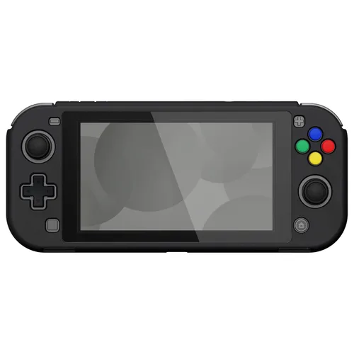 Vista 5 de eXtremeRate PlayVital Black Protective Grip Case for Nintendo Switch Lite, Hard Cover Protector for Nintendo Switch Lite - Screen Protector & Thumb