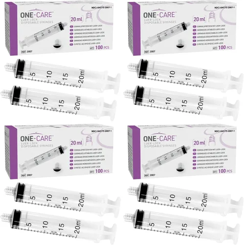 Vista 11 de ONE-CARE Jeringa Luer-Lock, 0.03 fl oz, 100 unidades, envasada en ampolla