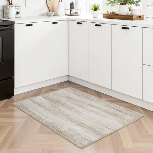 Vista 3 de PADOOR Alfombra moderna abstracta para entrada, alfombra lavable de 2 x 3 pulgadas, antideslizante, ultra suave, de pelo bajo, para puerta