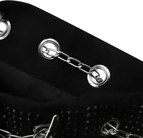 Vista 6 de Bolso de mano de noche con diamantes de imitación para mujer, con cordón brillante, bolso de hombro cruzado para baile de graduación