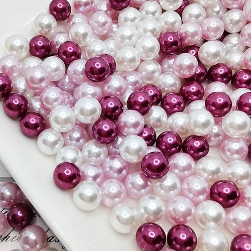Vista 8 de 900 perlas sueltas marfil de 0.315 a 0.315 pulgadas, perlas redondas sin agujero para manualidades, bodas, fiestas de cumpleaños, decoración