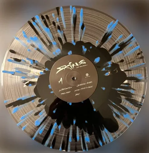 Vista 2 de XXXTentacion - Skins Clear/Black w/ Black & Blue Splatter