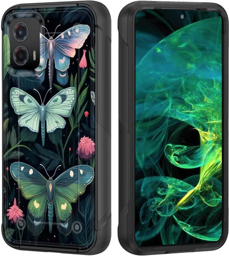 Vista 9 de Funda para Moto G Stylus 5G 2023, resistente de doble capa de policarbonato duro y silicona suave, resistente a prueba de golpes, funda protectora