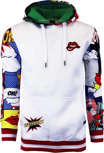 Vista 2 de Screenshot - Sudadera con capucha de forro polar para hombre, estilo urbano