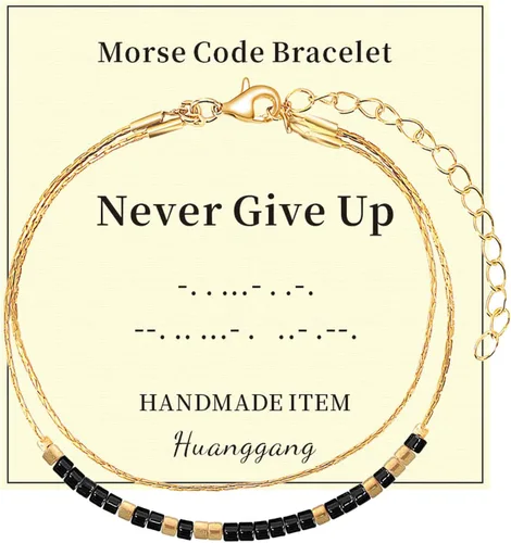 Vista 26 de Regalos inspiradores para mujeres, pulseras con código morse, mensaje secreto para hija, mamá, mejor amiga, profesora, día de la madre, día de San