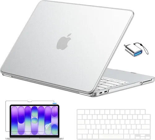Vista 12 de EooCoo Funda para MacBook Neo de 13 pulgadas modelo A3404 2026 con chip A18 Rubor de cristal