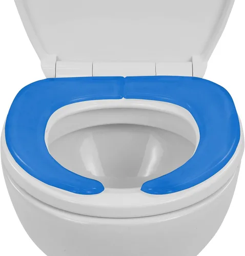Vista 10 de Vive - Funda de cojín de gel para asiento de inodoro - Almohadilla elevada y acolchada para sillas alargadas, estándar y para inodoro