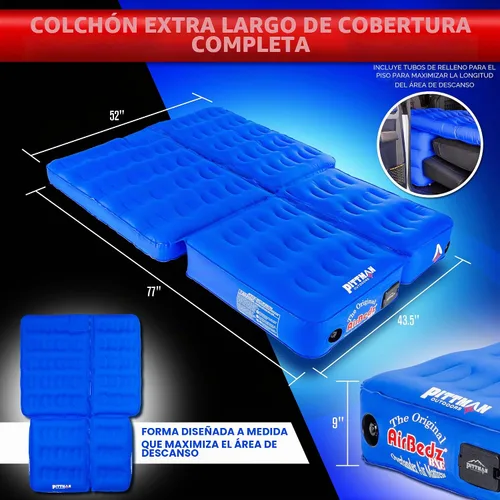 Vista 6 de Pittman - Colchón de aire Ford Bronco con bomba incorporada - Colchón de aire SUV cama de campamento - Ajuste personalizado Ultimate Bronco