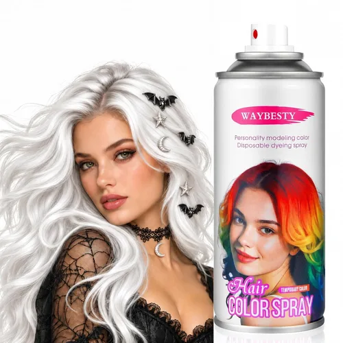 Vista 11 de Spray temporal de color rojo para el cabello para niños, mujeres