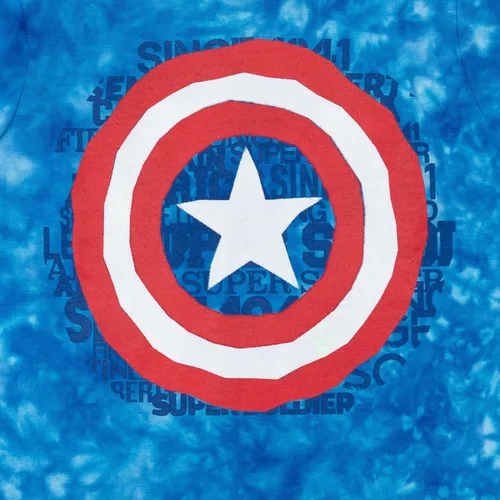 Vista 3 de Marvel Conjunto de camiseta gráfica de manga corta de Avengers y pantalones cortos de rizo francés